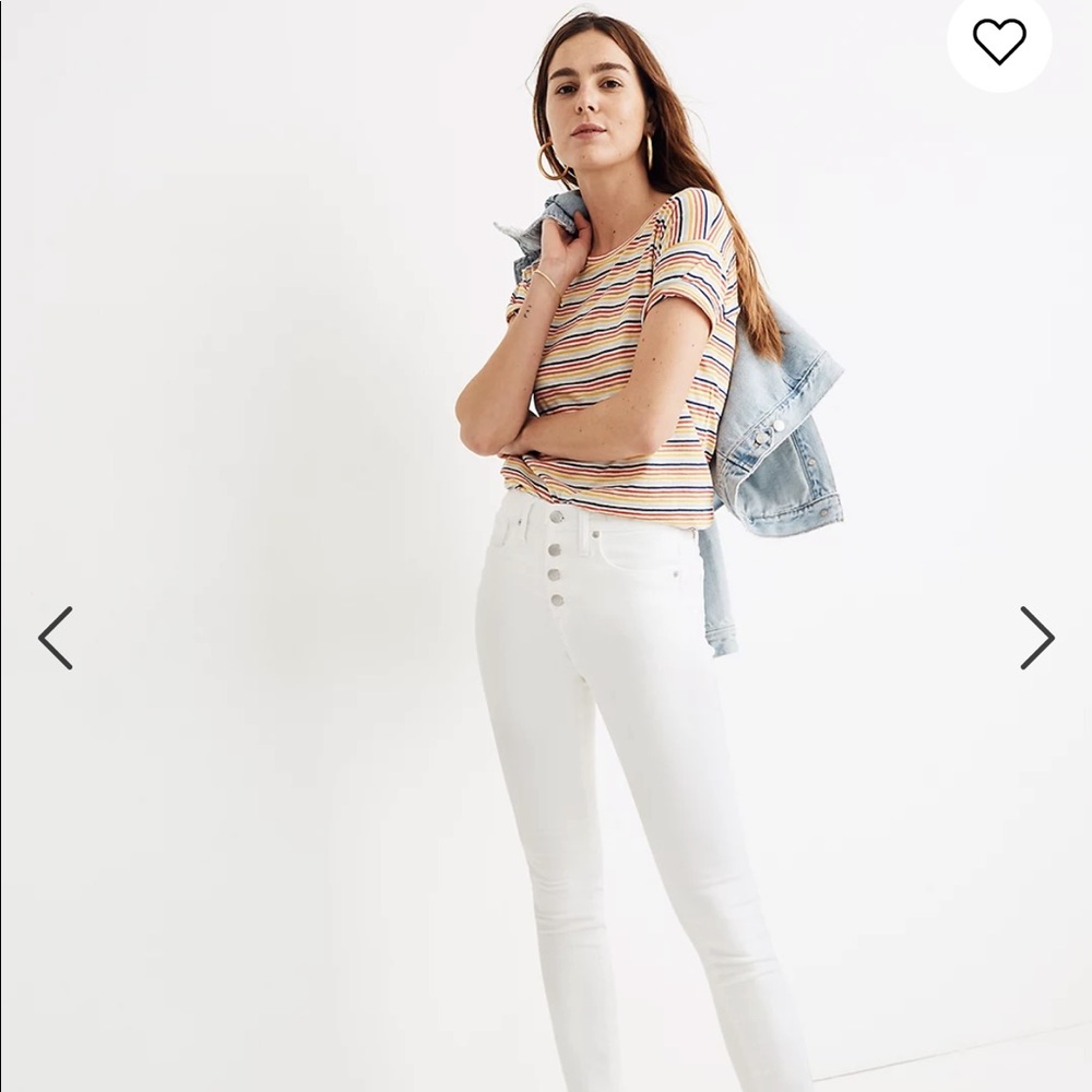 Madewell 10” High Rise Skinny Crop Jeans